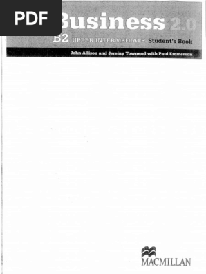 The Business 2.0 B2 Upper Intermediate Students Book | PDF.