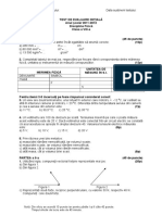 Evaluare Initiala Fizica Cls08 Test I Barem