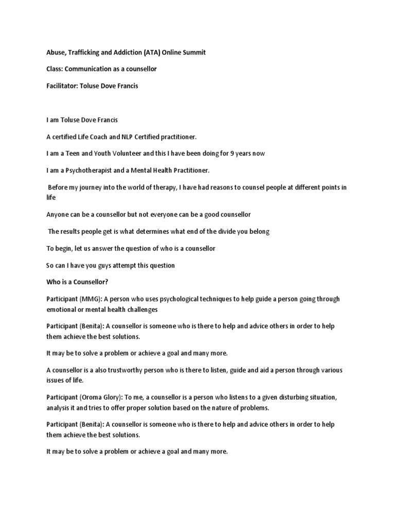 Counselling Skills for Effective Therapy | PDF | Psychotherapy | Empathy