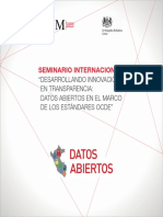 Desarrollando Innovación en Transparencia Datos Abiertos en El Marco de Los Estándares OCDE