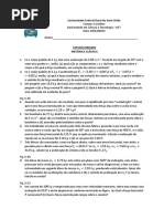 Lista de Exercícios