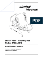 Stryker Adel 4700,512 Maternity Bed - Service Manual