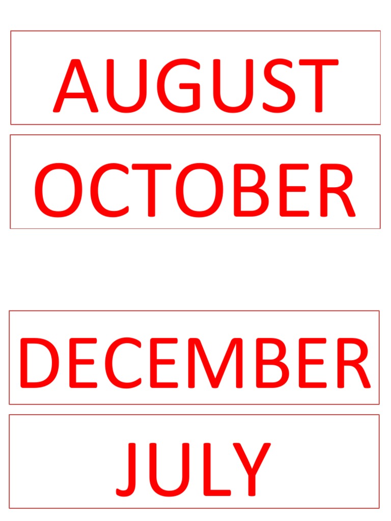 Monthly Calendar Overview | PDF