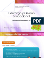 Introducción A La Asignatura Liderazgo y Gestión Educacional PDF