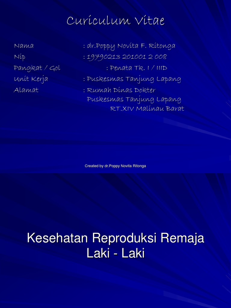Kesehatan Reproduksi Remaja Laki laki Kesehatan Reproduksi Remaja Laki laki