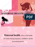 Maternal Health's Updates
