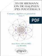 Groupes, Algèbres Et Géométrie Volume 3 - Jean-Marie Arnaudiès