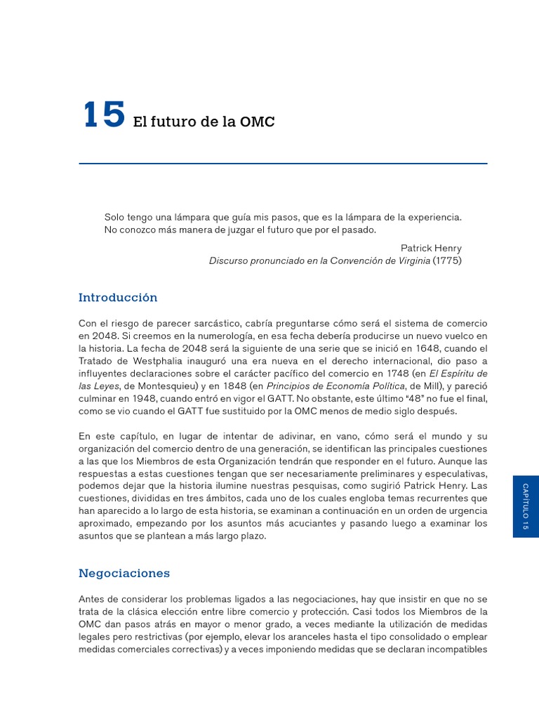 El Futuro de La OMC PDF | PDF | Organización de Comercio Mundial ...