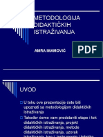 Metodologija Didaktičkih Istraživanja