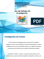 Tipo de Trabajos de Investigación