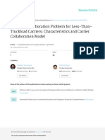 A Carrier Collaboration Problem for Less-Than-Truckload Carriers, Characteristics and Carrier Collaboration Model - Salvador Hermandez and Srinivas Peeta