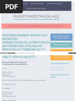 Rundfunkbeitragsklage de Musterschreiben Rundfunkbeitrag Ruh