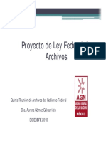 Proyecto de Ley General de Archivos