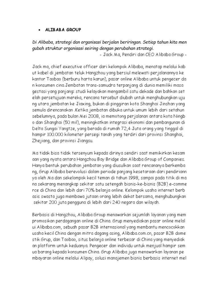 sejarah alibaba group