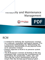 Reliability and Maintenance Management