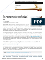 Pertanyaan-Pertanyaan Penting Soal Revaluasi Aset Sesuai PMK-191 (AKM II Minggu Ke 2)