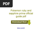 Pokemon Ruby and Sapphire Prima Official Guide PDF
