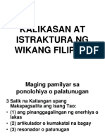Kalikasan at Istraktura NG Wikang Filipino