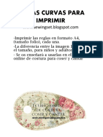 Reglas Curvas para Imprimir PDF