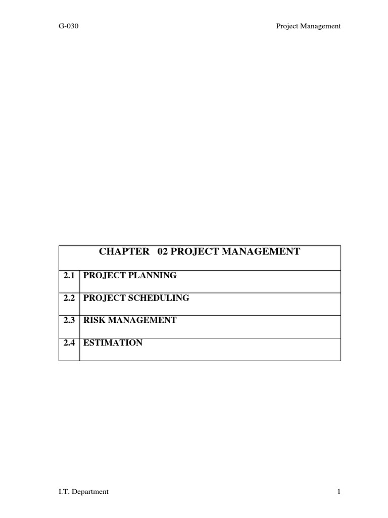 Project Management in Software Development | PDF | Risk Management ...