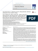 Lung Ultrasound as a Diagnostic Tool for Radiographically-confirmed Pneumonia in Low Resource Settings