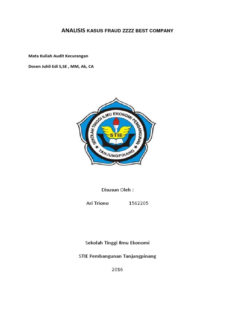 Tugas Audit Kecurangan Analisis Kasus Fraud ZZZZ Best Company PDF