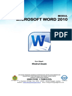 Modul Ms Word 2010