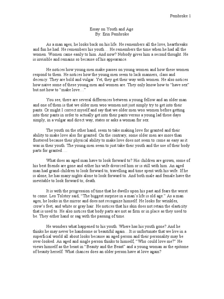 essay on youth