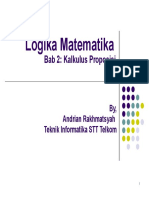 Logika Matematika Kalkulus Proposisi