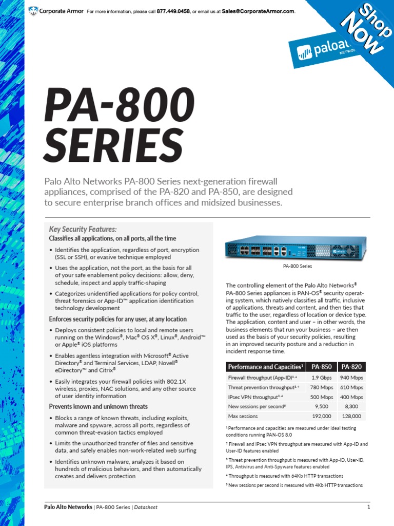 PaloAlto_PA820_Series.pdf Ip Address Virtual Private Network