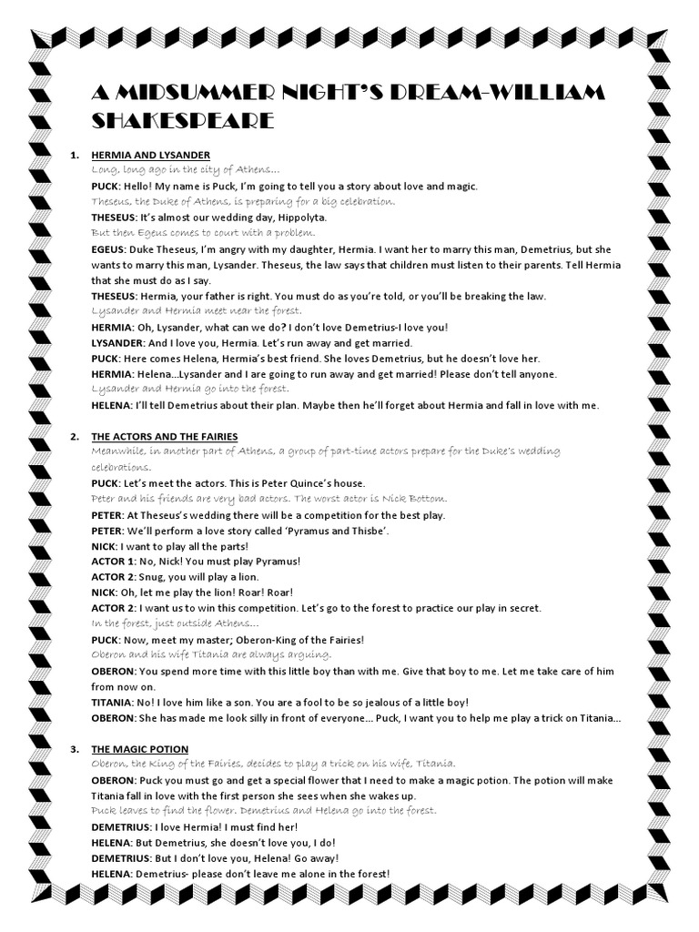 A Midsummer Night'S Dream-William Shakespeare | PDF | A Midsummer Night ...