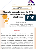 Nouvelle Approche Pour La DTC Modifié. Application à Un Actionneur Électrique