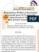 Régulateurs PI-flou Et Hystérésis Neuronale Pour La Commande DTC Cinq Niveaux À 12 Secteurs D'un Moteur Asynchrone