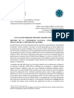 Historia de La Facultad de Derecho, Ciencias Políticas y Sociales UNAL