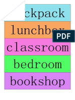Backpack Lunchbox Classroom Bedroom Bookshop