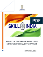 DRAFT Report of the Sub-group of Chief Ministers on Skill Devlopment