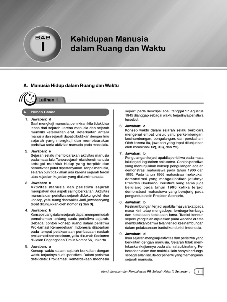 01 Kunci Pr Sejarah 10a K 13 2016 Pdf