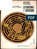 Barthes, Roland, Lefebvre, Henri, Goldmann, Lucien - Literatura y Sociedad (1969) PDF