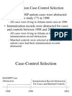 MMR/Autism Case-Control Selection