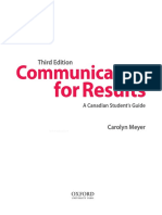 Communicating For Results 3rd Ed