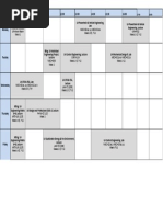 Mech Timetable 2017-18 Year 3 Semester 1