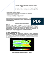 Estrategia Institucional para Monitoriar y Pronosticar El Niño