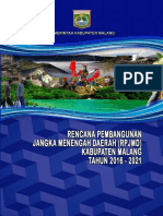 RPJMD Kabupaten Malang Tahun 2016-2021 PDF