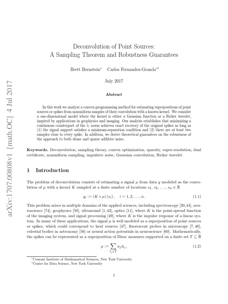 Signal Processing | PDF | Convolution | Reflection Seismology