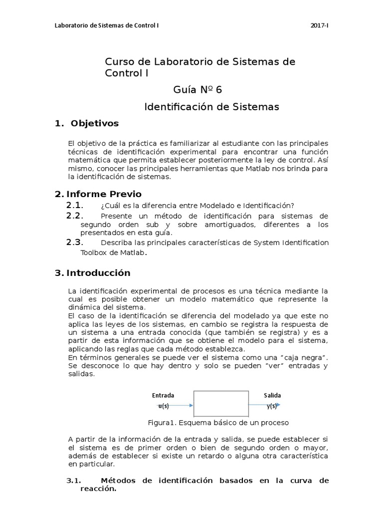 Guia VI - Sistemas de Control I | PDF | Matlab | Sistema de control