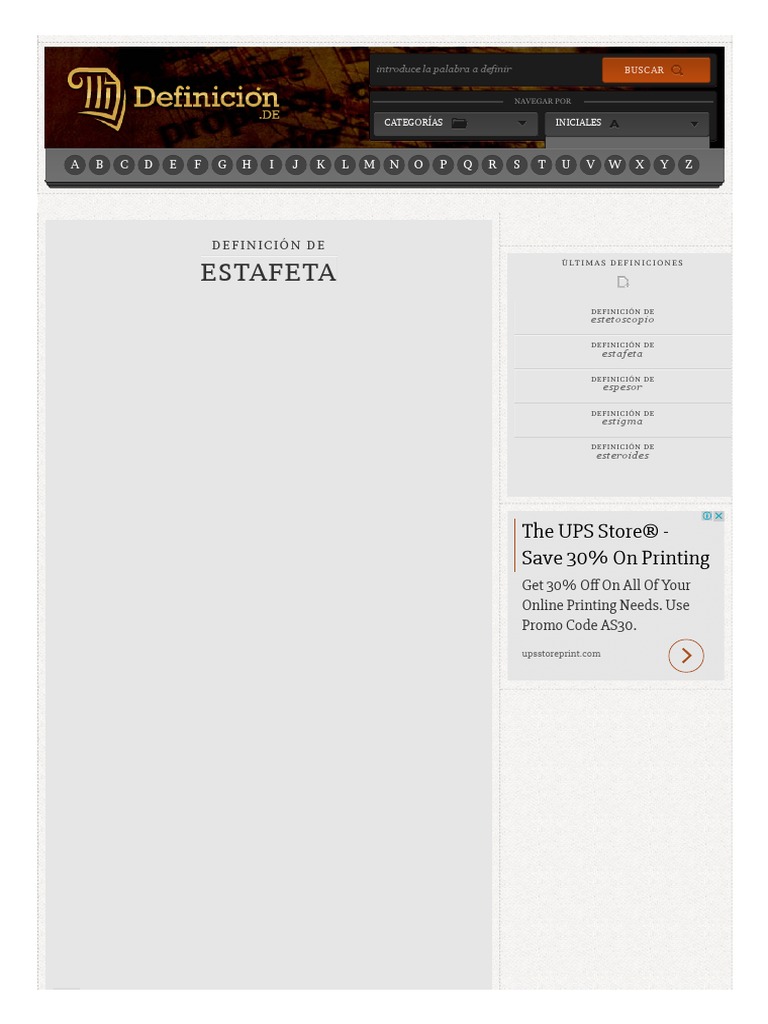 Definición de Estafeta - Qué Es, Significado y Concepto | PDF | Correo ...