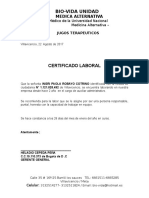 Certificacion Laboral Paola