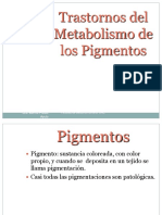 Trastornos metabólicos de los pigmentos endógenos