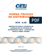 Requisitos técnicos para conexão de geração distribuída na rede de baixa tensão CEB-D