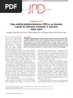 Using Modified Polyetheretherketone (PEEK) As An Alternative Material For Endocrown Restorations - A Short-Term Clinical Report